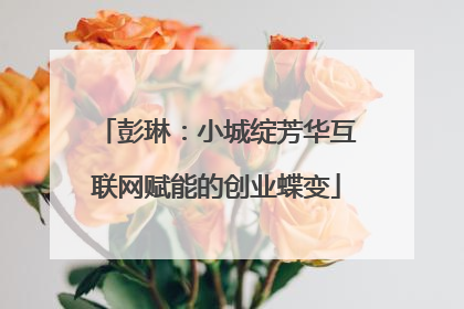 彭琳：小城绽芳华互联网赋能的创业蝶变