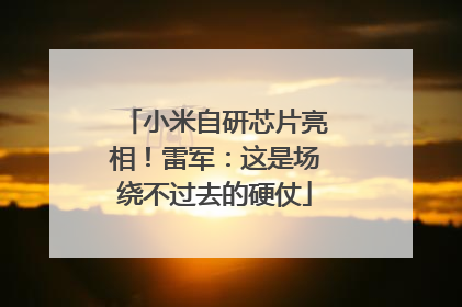 小米自研芯片亮相！雷军：这是场绕不过去的硬仗