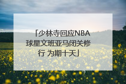 少林寺回应NBA球星文班亚马闭关修行 为期十天