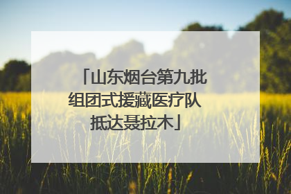 山东烟台第九批组团式援藏医疗队抵达聂拉木