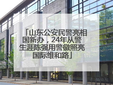 山东公安民警亮相国新办，24年从警生涯陈强用警徽照亮国际维和路
