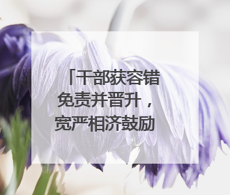 干部获容错免责并晋升，宽严相济鼓励担当作为｜新京报快评