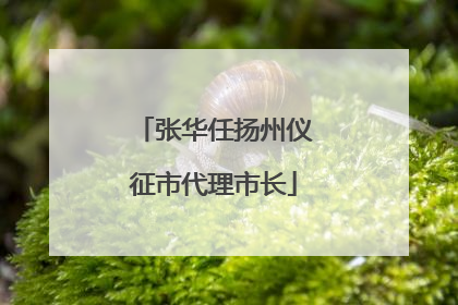 张华任扬州仪征市代理市长