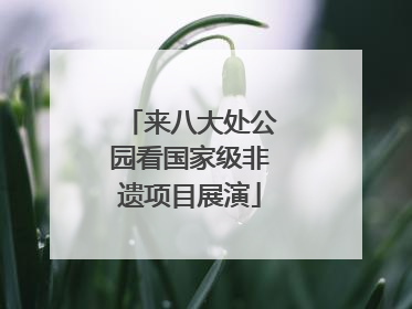 来八大处公园看国家级非遗项目展演
