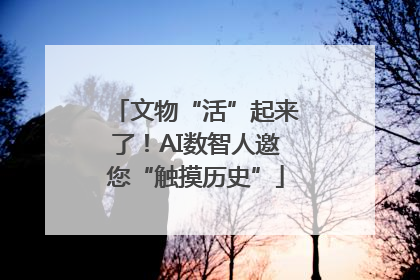 文物“活”起来了！AI数智人邀您“触摸历史”