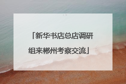 新华书店总店调研组来郴州考察交流