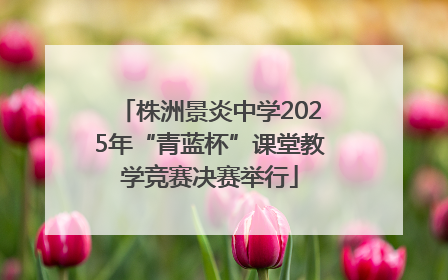 株洲景炎中学2025年“青蓝杯”课堂教学竞赛决赛举行