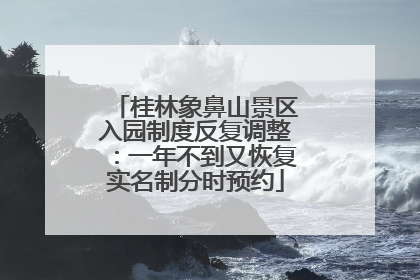 桂林象鼻山景区入园制度反复调整：一年不到又恢复实名制分时预约