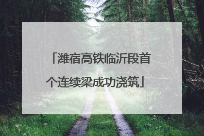 潍宿高铁临沂段首个连续梁成功浇筑
