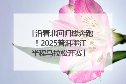 沿着北回归线奔跑！2025普洱墨江半程马拉松开赛