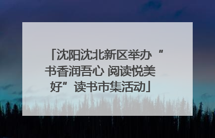 沈阳沈北新区举办“书香润吾心 阅读悦美好”读书市集活动