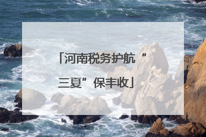 河南税务护航“三夏”保丰收