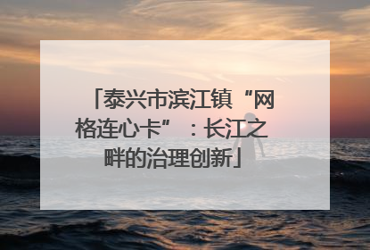 泰兴市滨江镇“网格连心卡”：长江之畔的治理创新