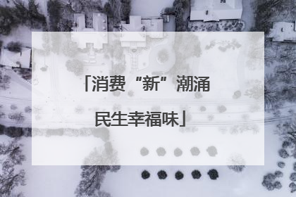 消费“新”潮涌 民生幸福味