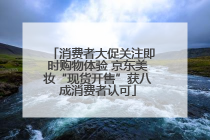 消费者大促关注即时购物体验 京东美妆“现货开售”获八成消费者认可