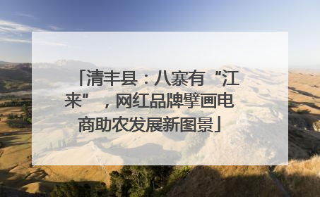 清丰县：八寨有“江来”，网红品牌擘画电商助农发展新图景