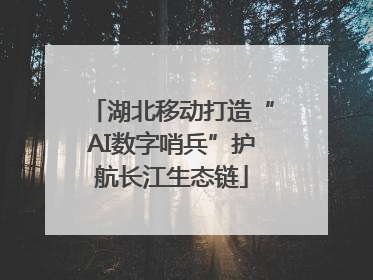 湖北移动打造“AI数字哨兵”护航长江生态链