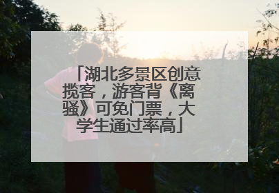 湖北多景区创意揽客，游客背《离骚》可免门票，大学生通过率高