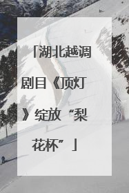 湖北越调剧目《顶灯》绽放“梨花杯”