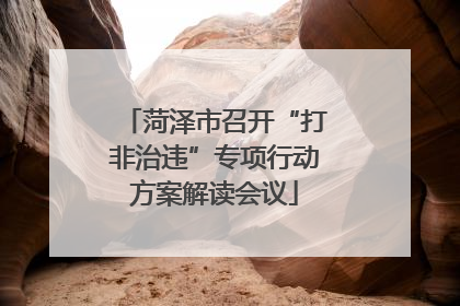 菏泽市召开“打非治违”专项行动方案解读会议