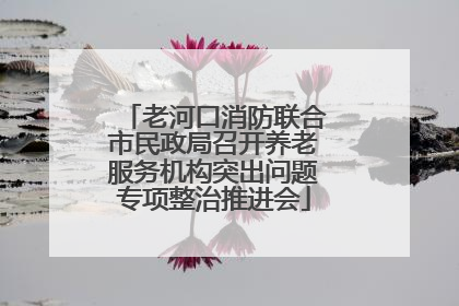 老河口消防联合市民政局召开养老服务机构突出问题专项整治推进会