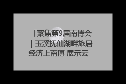聚焦第9届南博会｜玉溪抚仙湖畔旅居经济上南博 展示云南生活新样本