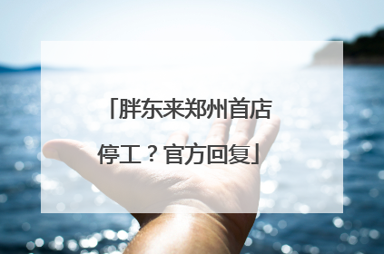胖东来郑州首店停工？官方回复