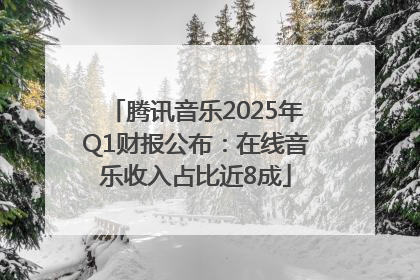 腾讯音乐2025年Q1财报公布：在线音乐收入占比近8成