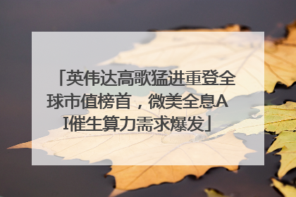 英伟达高歌猛进重登全球市值榜首，微美全息AI催生算力需求爆发