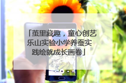 茧里藏趣，童心创艺 乐山实验小学养蚕实践绘就成长画卷