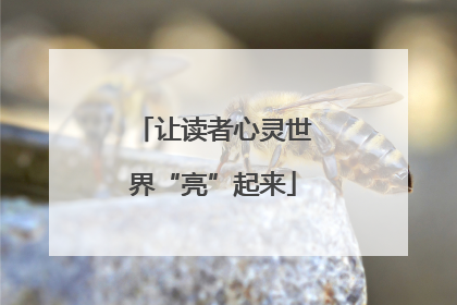 让读者心灵世界“亮”起来