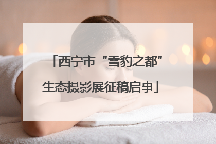 西宁市“雪豹之都”生态摄影展征稿启事