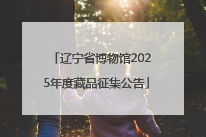 辽宁省博物馆2025年度藏品征集公告