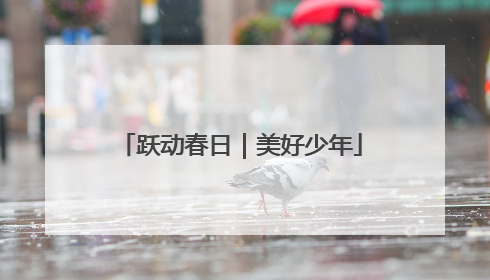 跃动春日｜美好少年