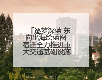 逐梦深蓝 东向出海绘蓝图 宿迁全力推进重大交通基础设施项目建设