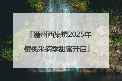 通州西集镇2025年樱桃采摘季甜蜜开启