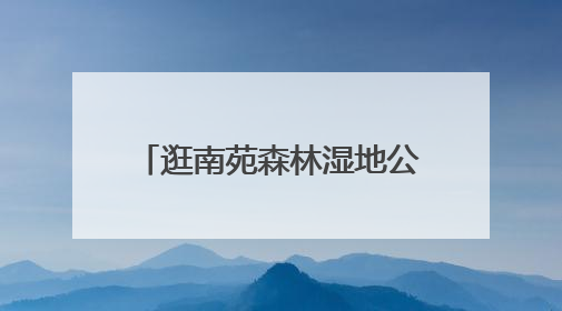 逛南苑森林湿地公园看到这样的照相机，千万别动！
