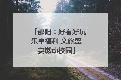 邵阳：好看好玩乐享福利 文旅盛宴燃动校园