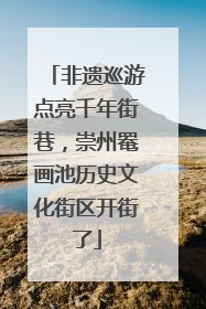 非遗巡游点亮千年街巷，崇州罨画池历史文化街区开街了