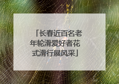 长春近百名老年轮滑爱好者花式滑行展风采