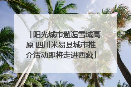 阳光城市邂逅雪域高原 四川米易县城市推介活动即将走进西藏
