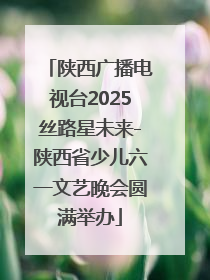 陕西广播电视台2025丝路星未来-陕西省少儿六一文艺晚会圆满举办