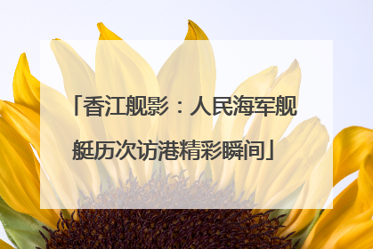 香江舰影：人民海军舰艇历次访港精彩瞬间