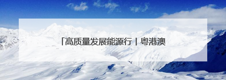 高质量发展能源行丨粤港澳能源科研的“超级孵化器”