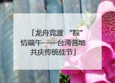 龙舟竞渡 “粽”情端午——台湾各地共庆传统佳节
