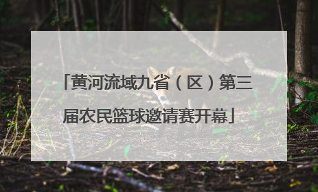 黄河流域九省（区）第三届农民篮球邀请赛开幕