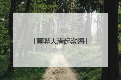 黄骅大港起渤海