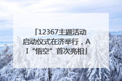 12367主题活动启动仪式在济举行，AI“悟空”首次亮相