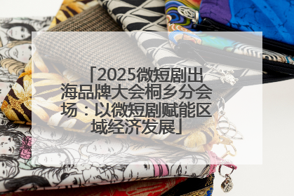 2025微短剧出海品牌大会桐乡分会场：以微短剧赋能区域经济发展