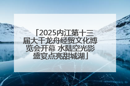2025内江第十三届大千龙舟经贸文化博览会开幕 水陆空光影盛宴点亮甜城湖
